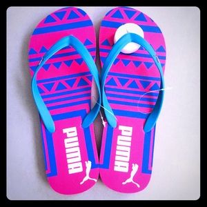New PUMA Colorful Flip Flops